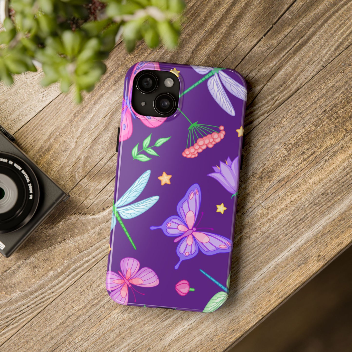 Purple Majestic Butterfly Phone Case