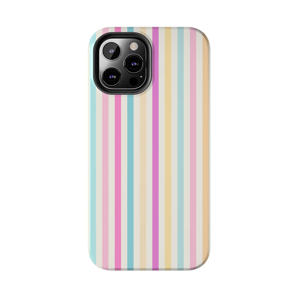 Pastel Candy Stripes Phone Cases (Apple & Android)