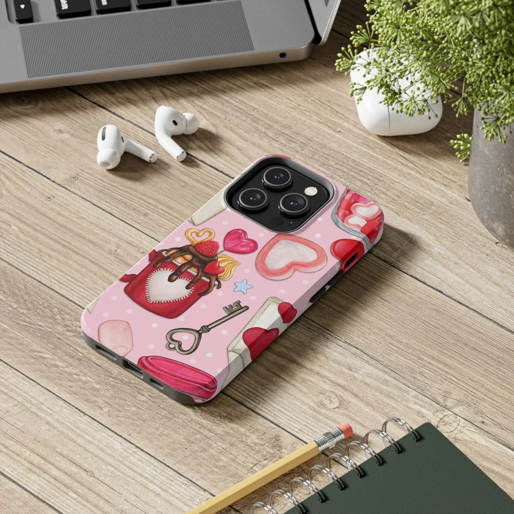Goodies for My Sweetheart Phone Case (Apple & Android) - Pink Sweetheart