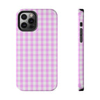Pink Gingham Phone Case (Apple & Android) - Pink Sweetheart