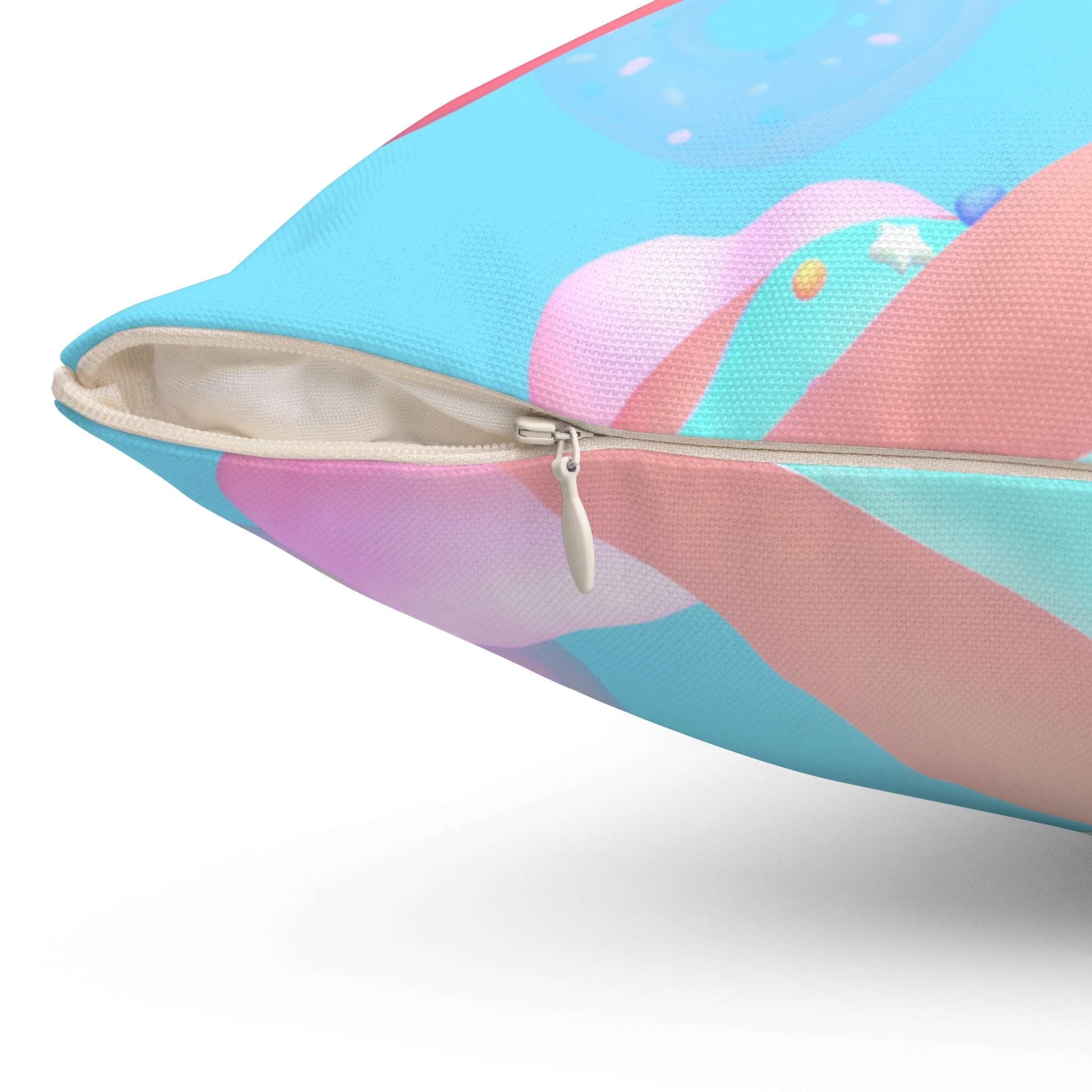 Kawaii Donut Extravaganza Square Pillow