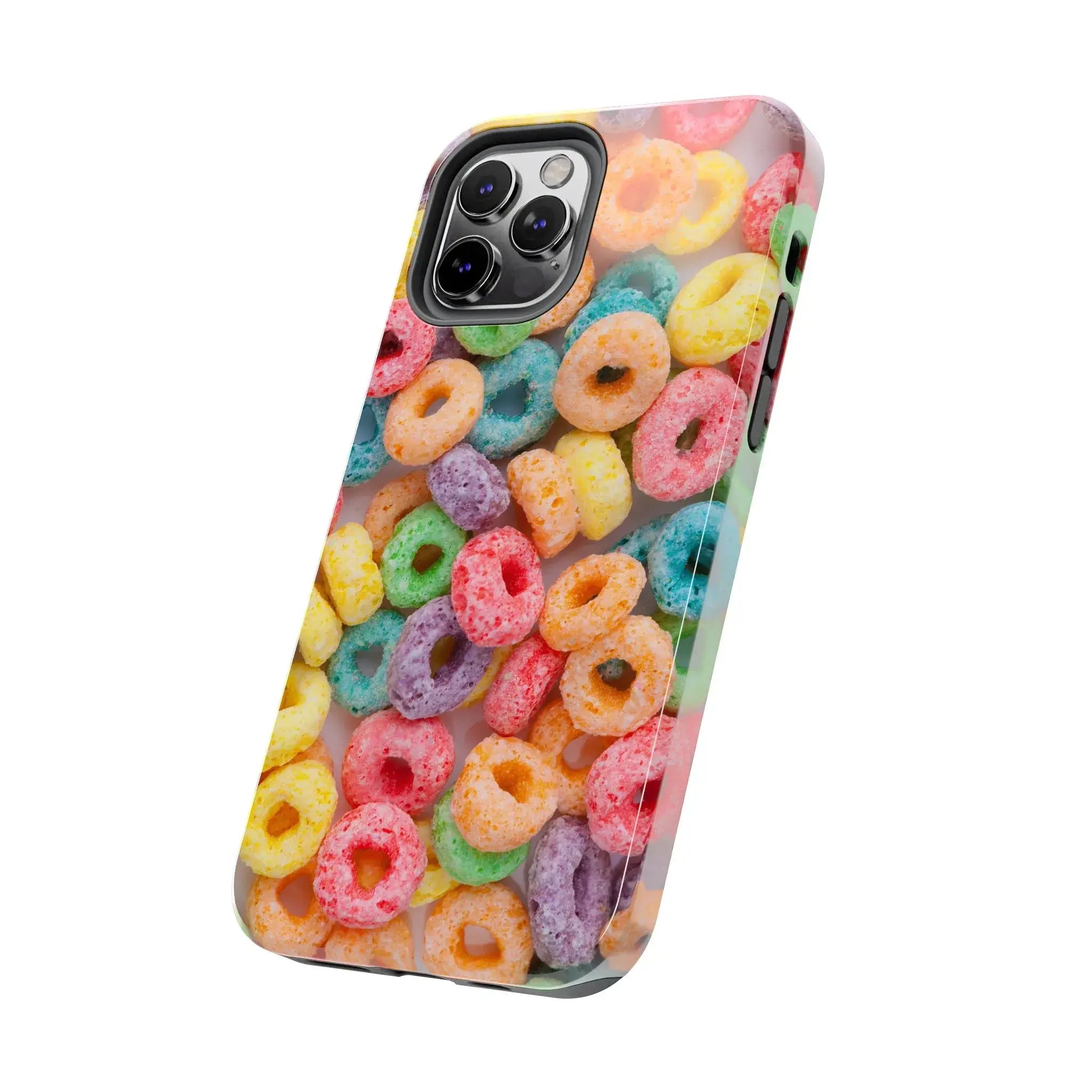 Morning Cereal Loops Phone Case (Apple & Android) - Pink Sweetheart