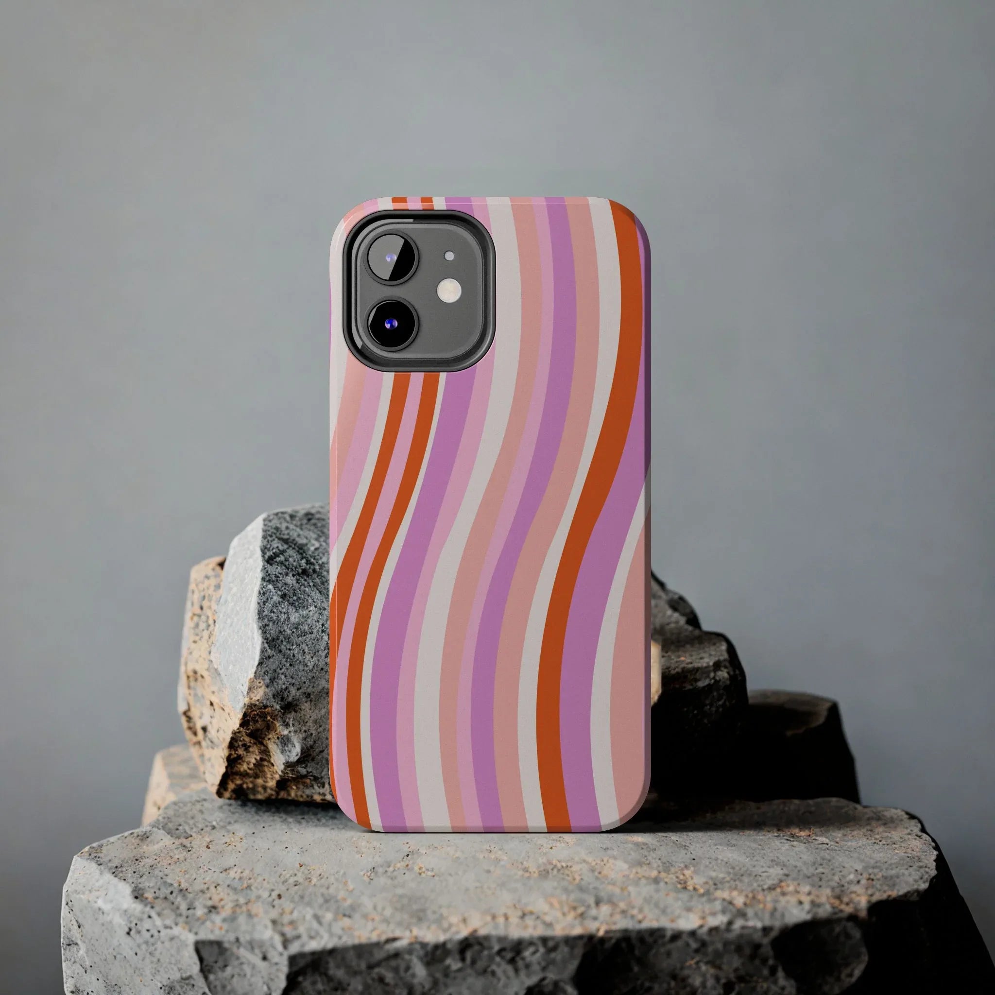 Wave Nostalgia Phone Case (Apple & Android) - Pink Sweetheart