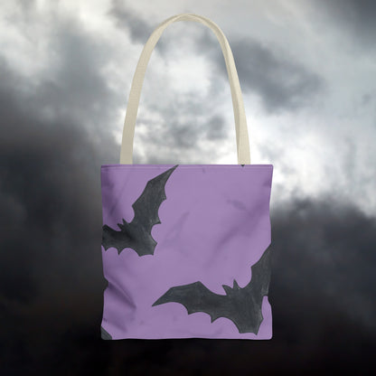 Black Bats at Midnight Tote Bag