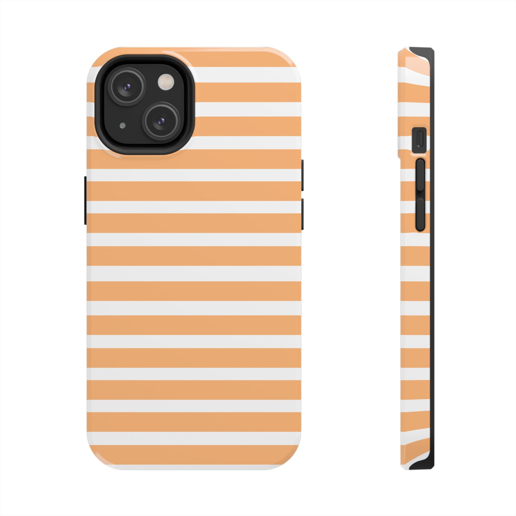 Orange Stripe Lines Phone Case (Apple & Android)