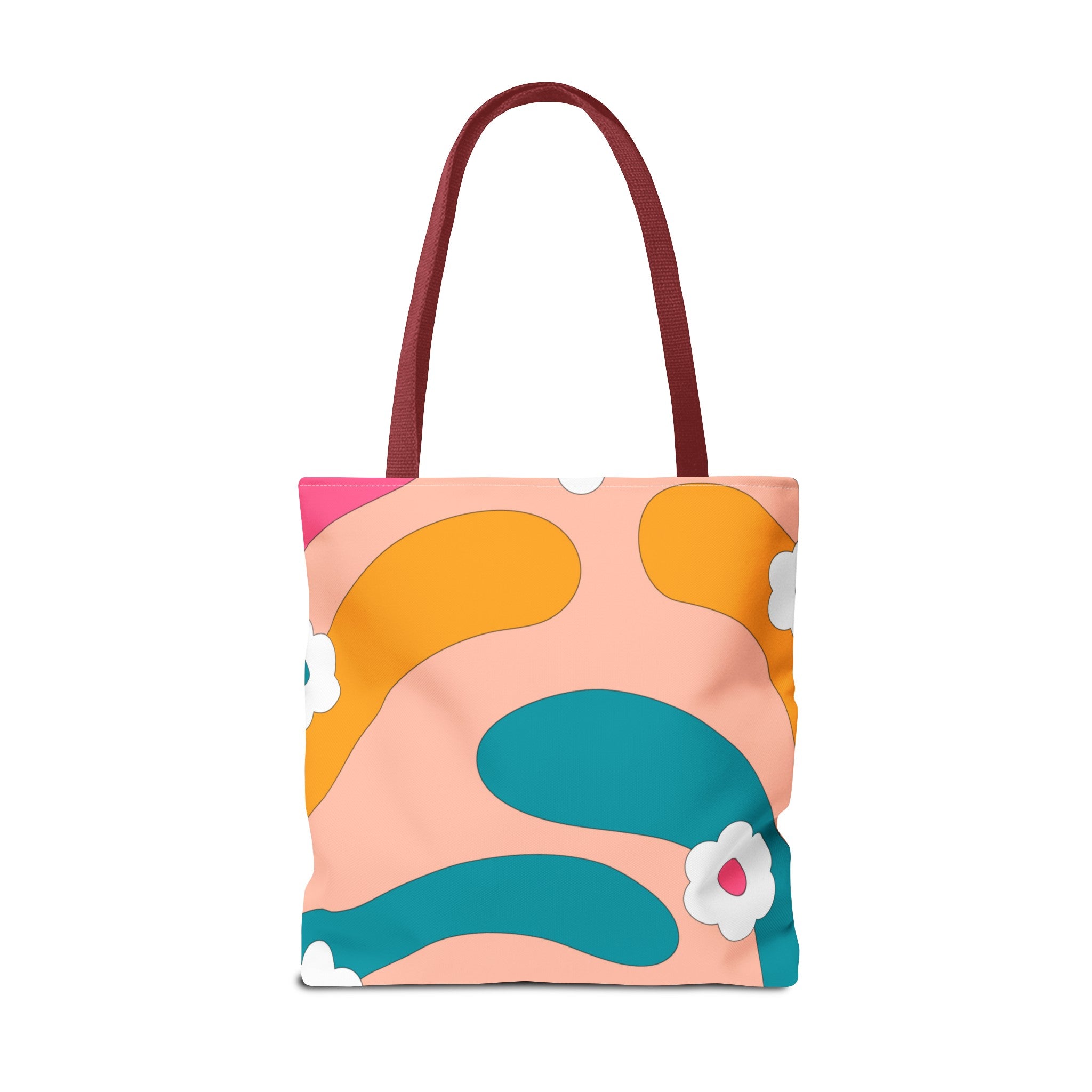 70s Floral Retro Aesthetic Tote Bag