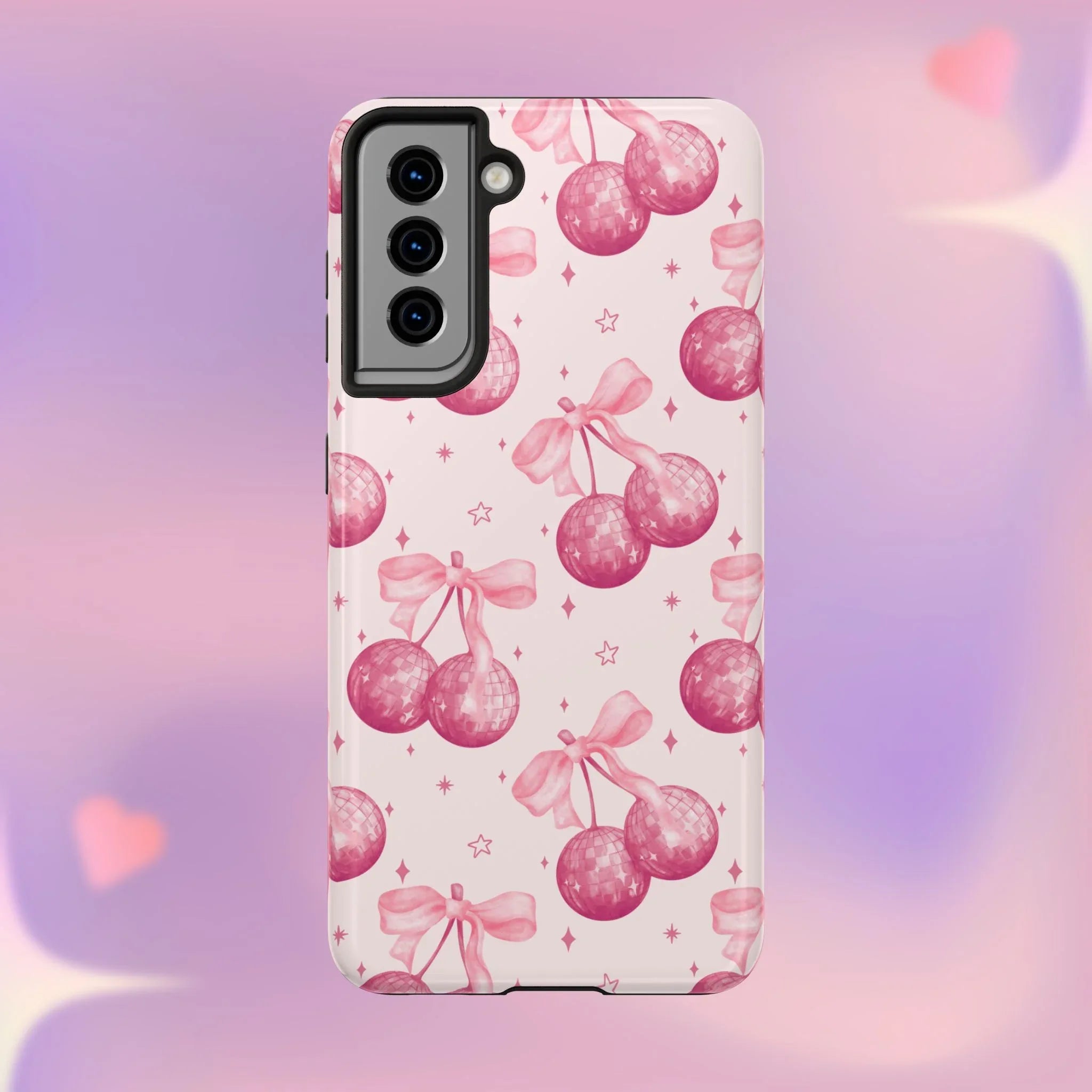 Disco Cherries Phone Case (Apple & Android) - Pink Sweetheart