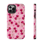 Pink Cherry Sparkle Pattern Tough Phone Case (Apple & Android) - Pink Sweetheart