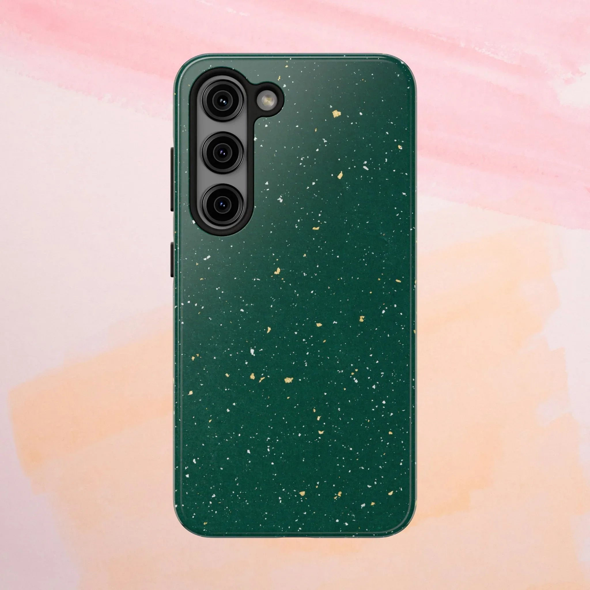 Emerald Gold Flecked Phone Case (Apple & Android) - Pink Sweetheart