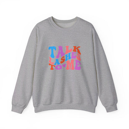 Talk Lashes to Me Unisex Heavy Blend™ Crewneck Sweatshirt