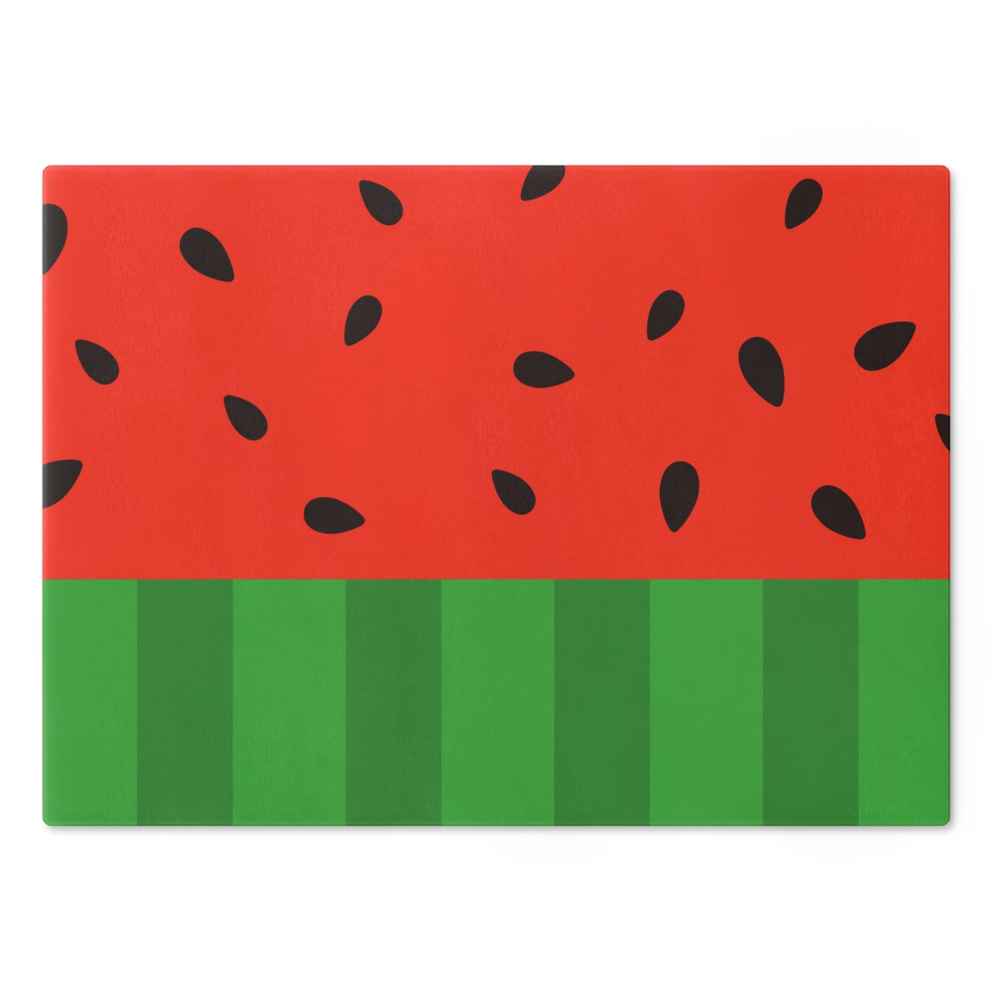 Watermelon Slice Glass Cutting Board