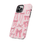 Pink Bow Ribbons Phone Case (Apple & Android) - Pink Sweetheart