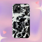 Black & White Shattered Phone Case (Apple & Android) - Pink Sweetheart