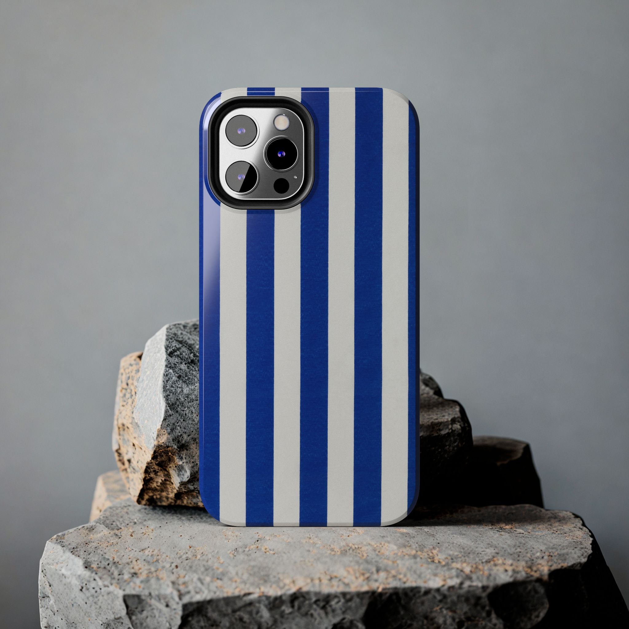 Blue & White Stripes Phone Case (Apple & Android)