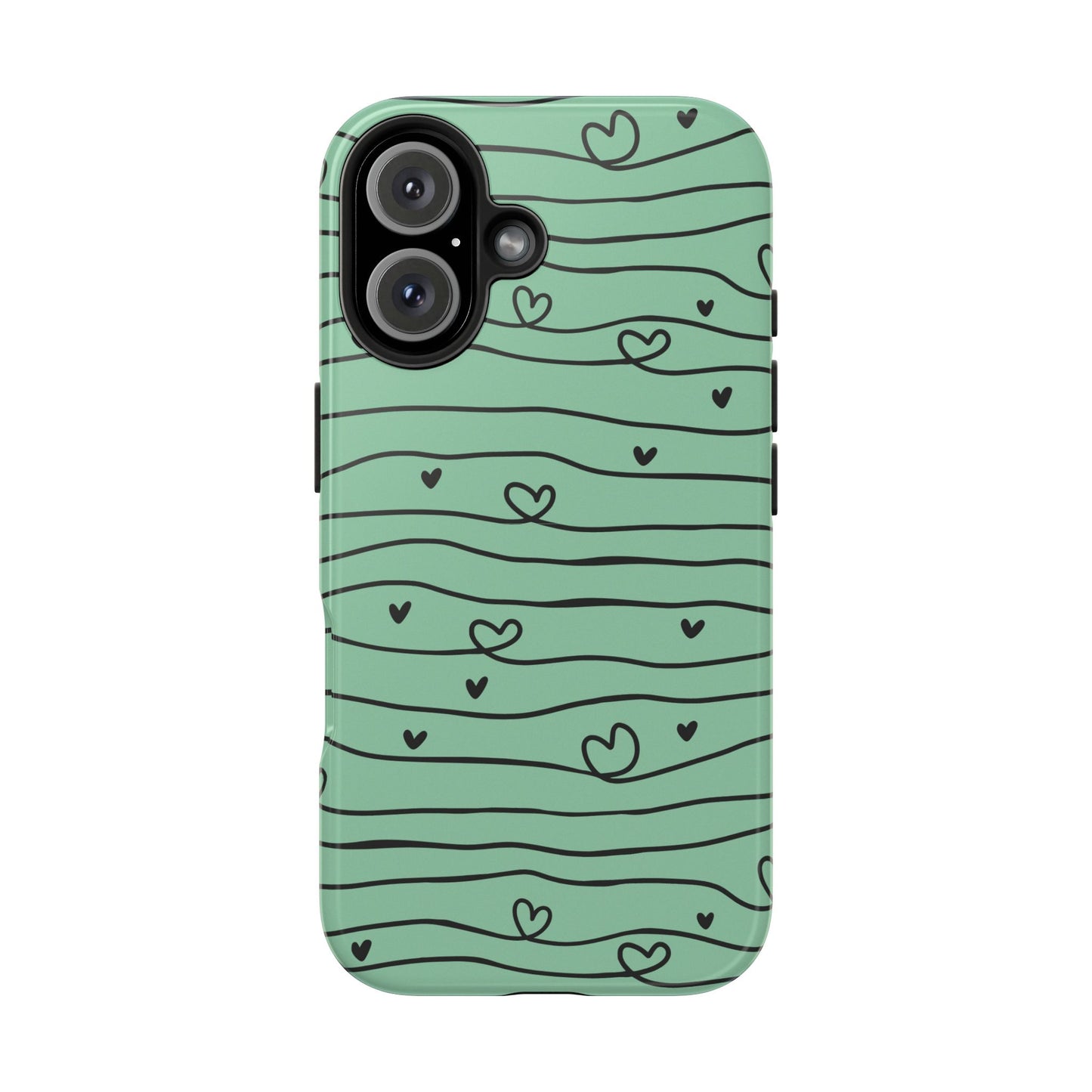 Scribble Love Hearts Phone Case