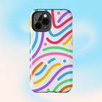 Rainbow Swirls Phone Case (Apple & Android) - Pink Sweetheart