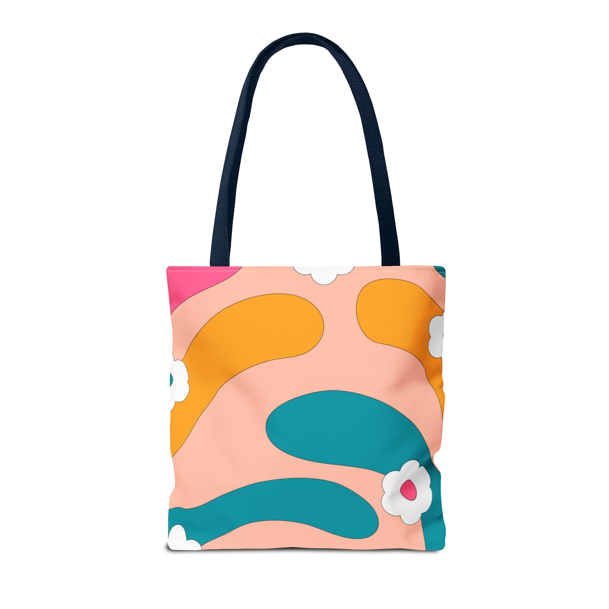70s Floral Retro Aesthetic Tote Bag