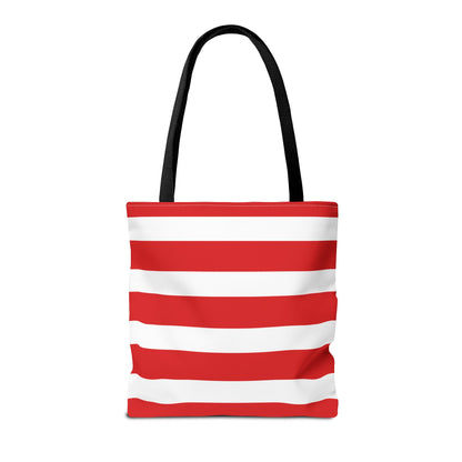 Red & White Peppermint Tote Bag