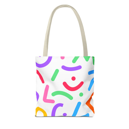 Colorful Doodle Shapes Tote Bag