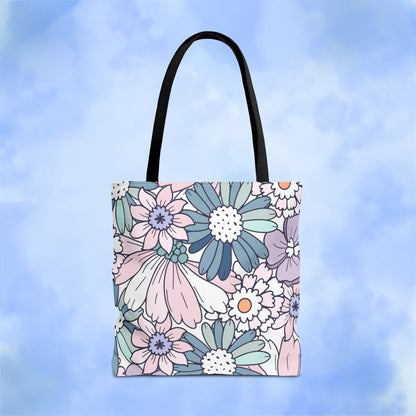 Vintage Floral Bloom Tote Bag