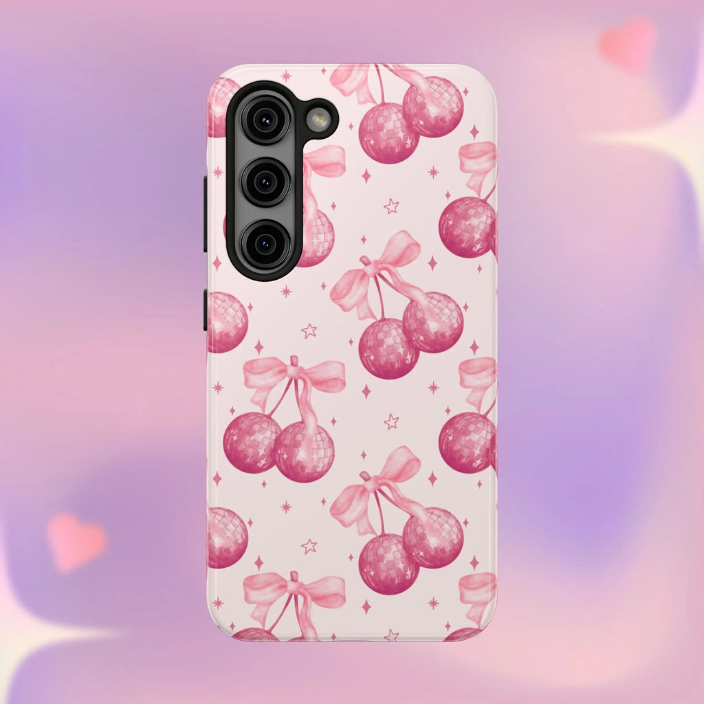 Disco Cherries Phone Case (Apple & Android) - Pink Sweetheart