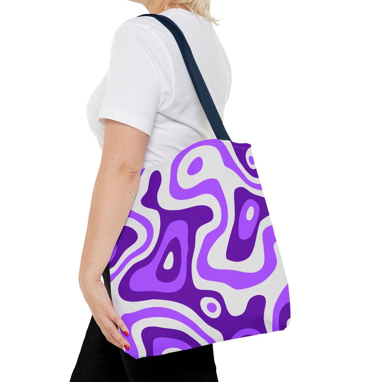 Groovy Purple Lava Tote Bag