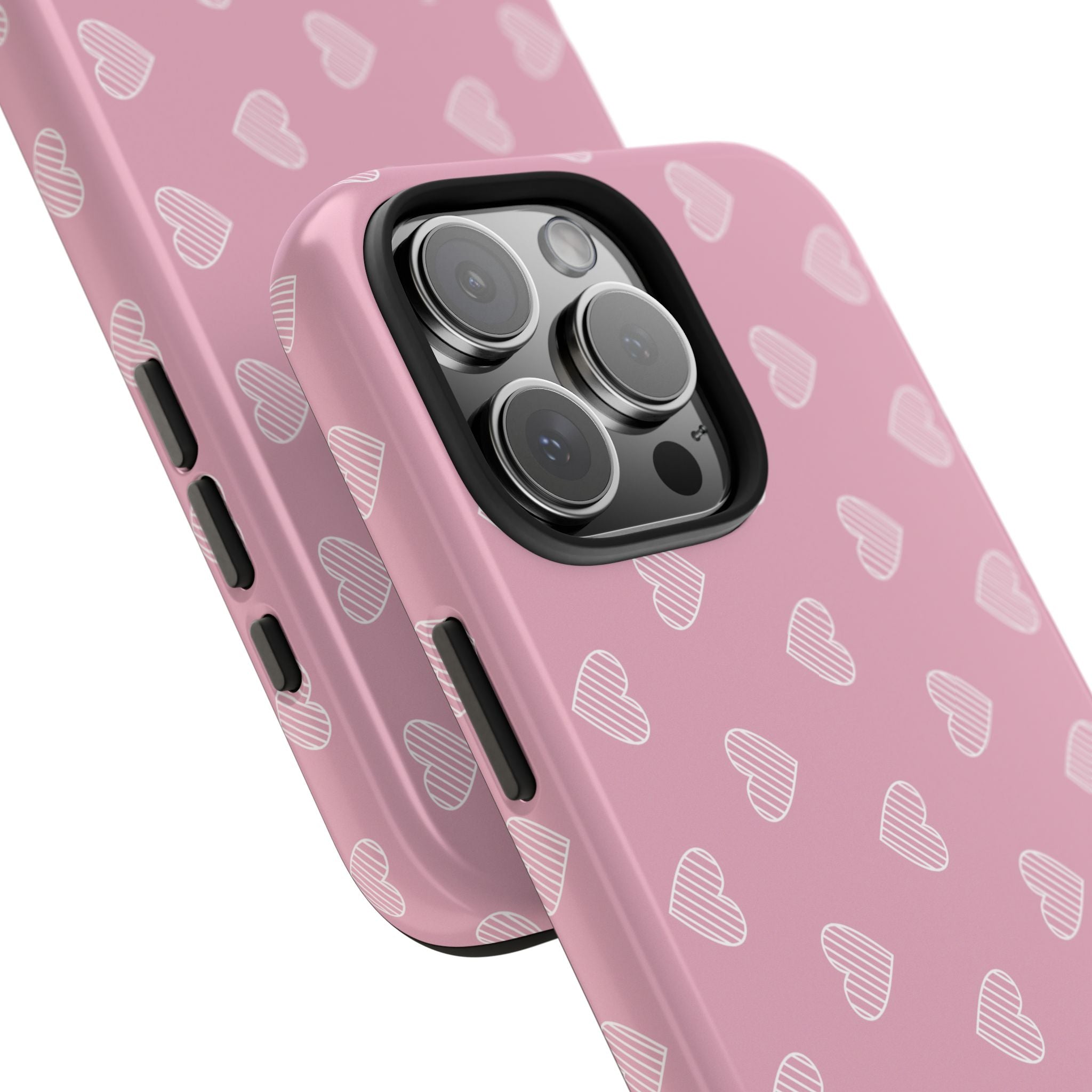 Infinite Pink Hearts Phone Case (Apple & Android)