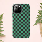 Checkered Kimono Tough Phone Case (Apple & Android) - Pink Sweetheart