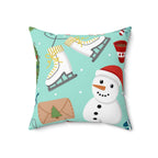 Christmas Holiday Square Pillow