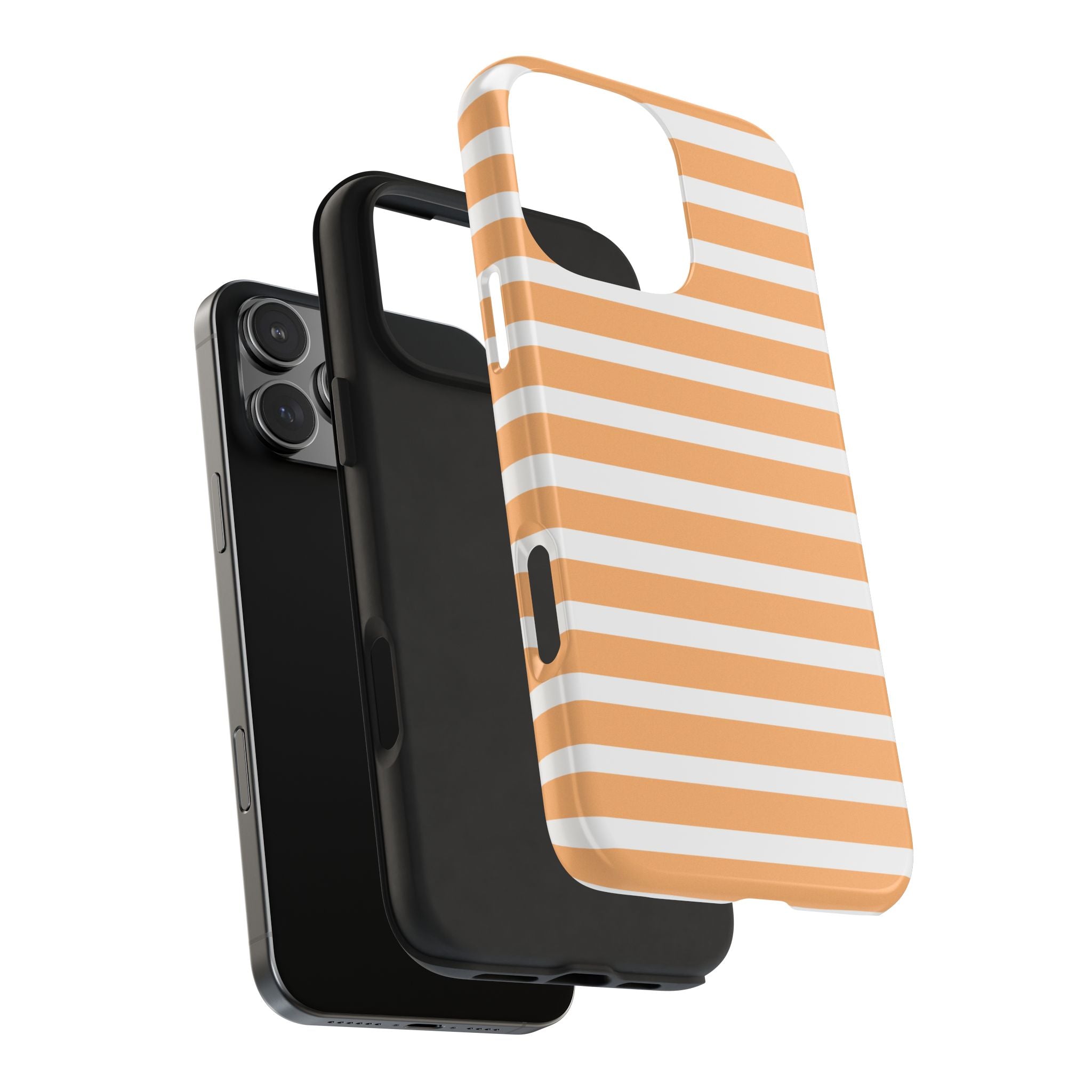 Orange Stripe Lines Phone Case (Apple & Android)