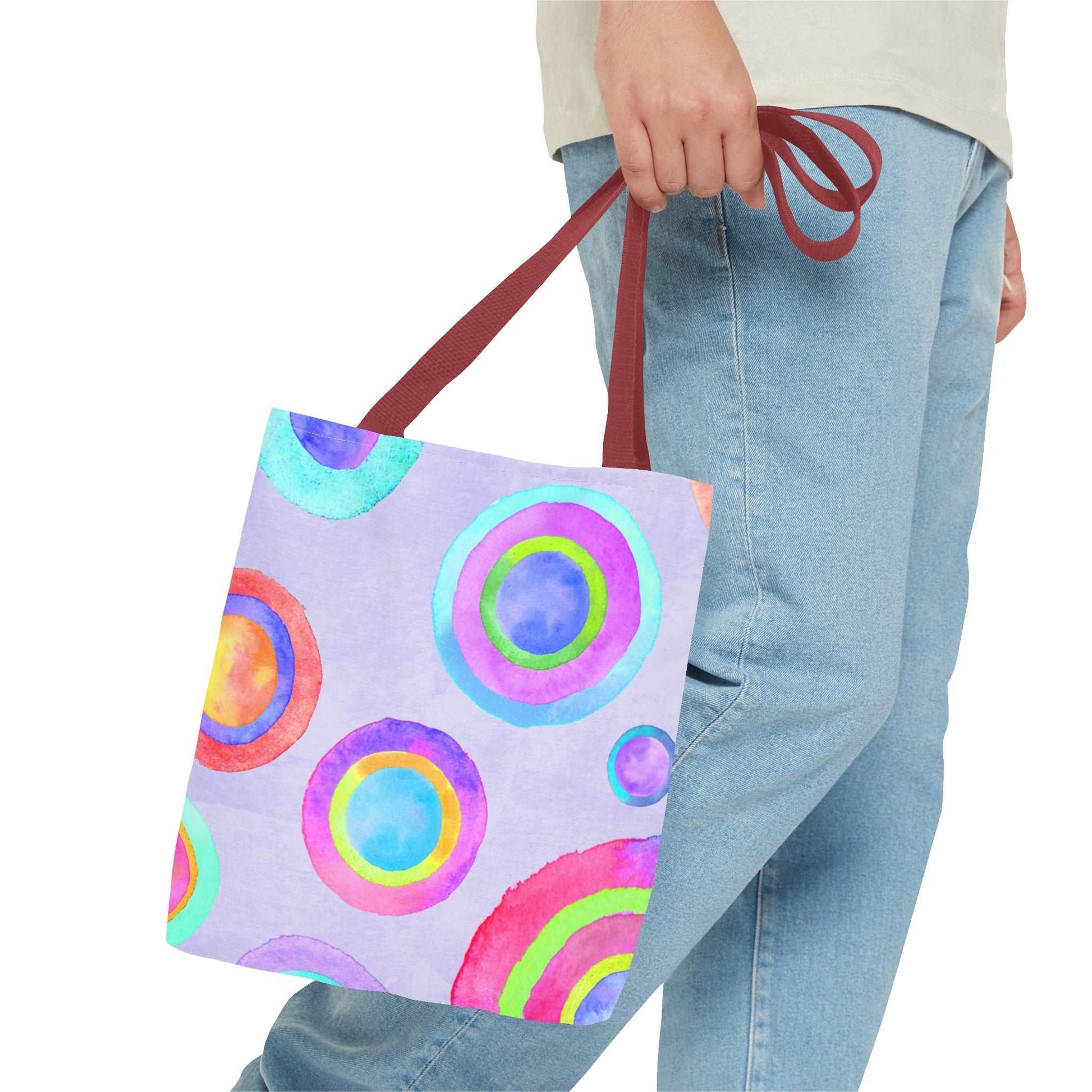 Abstract Painted Circles Tote Bag