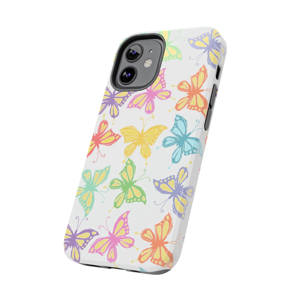 Busy Butterflies Phone Case (Apple & Android) - Pink Sweetheart