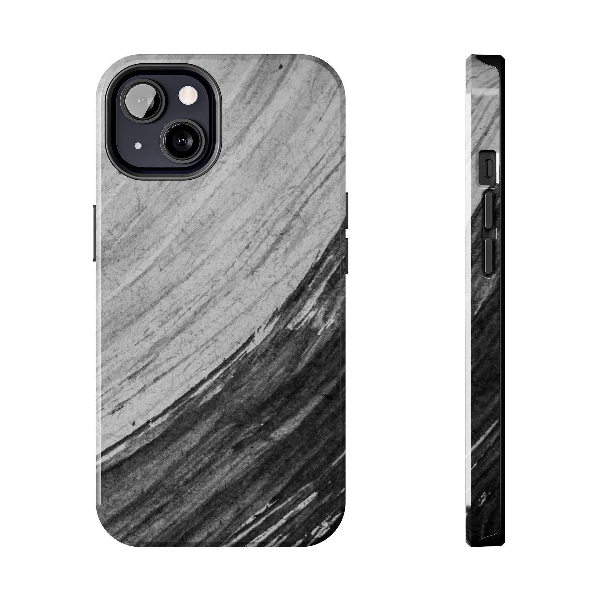 Black & Gray Phone Case (Apple & Android)