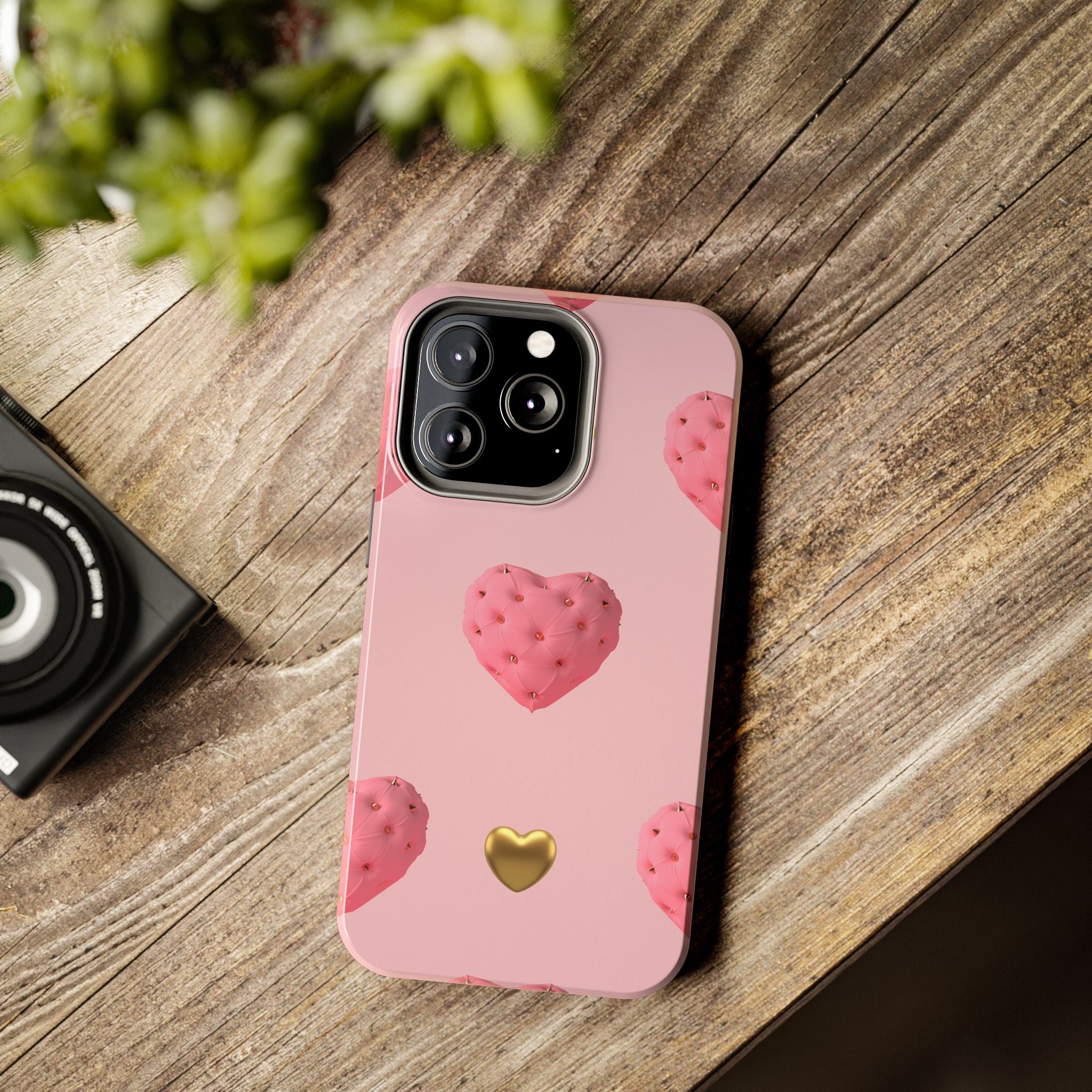 Heart of Gold Pink Phone Case (Apple & Android)