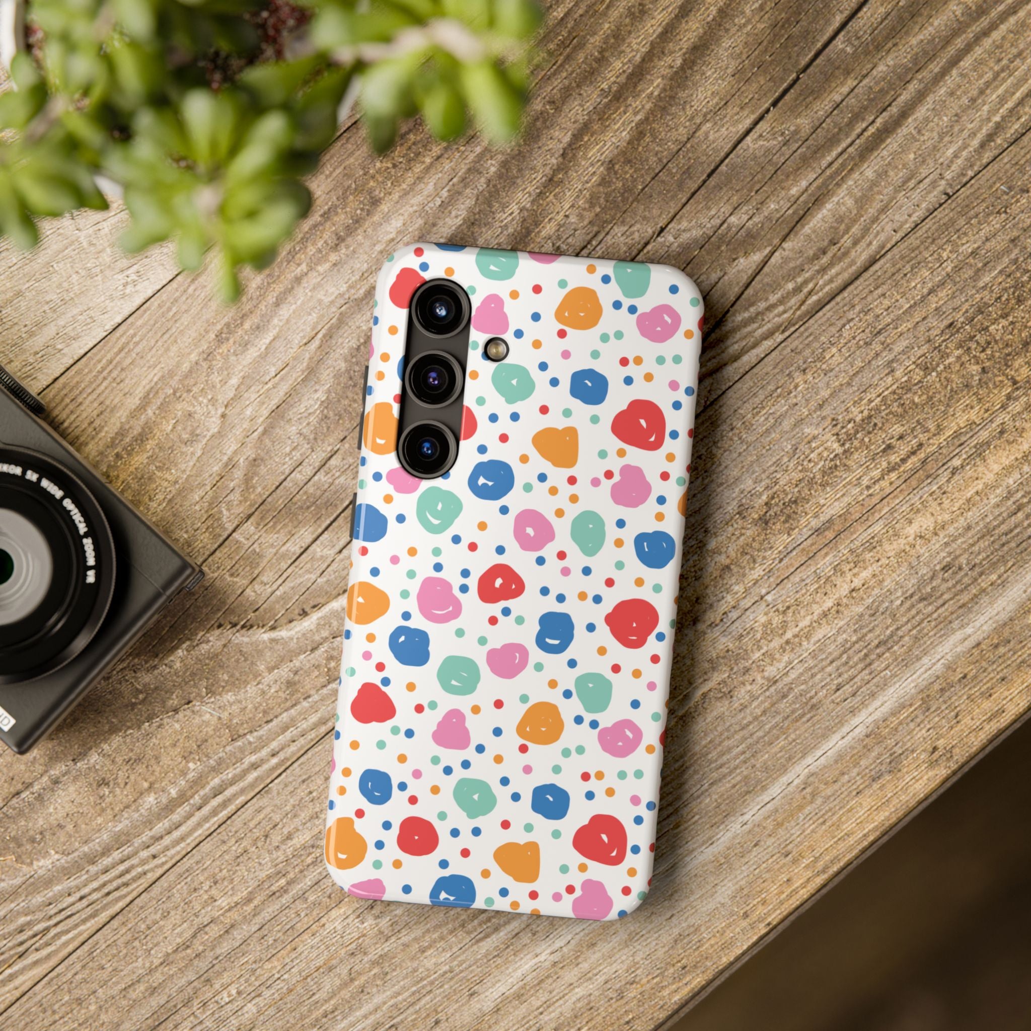 Seamless Hand Drawn Polka Phone Case (Apple & Android)