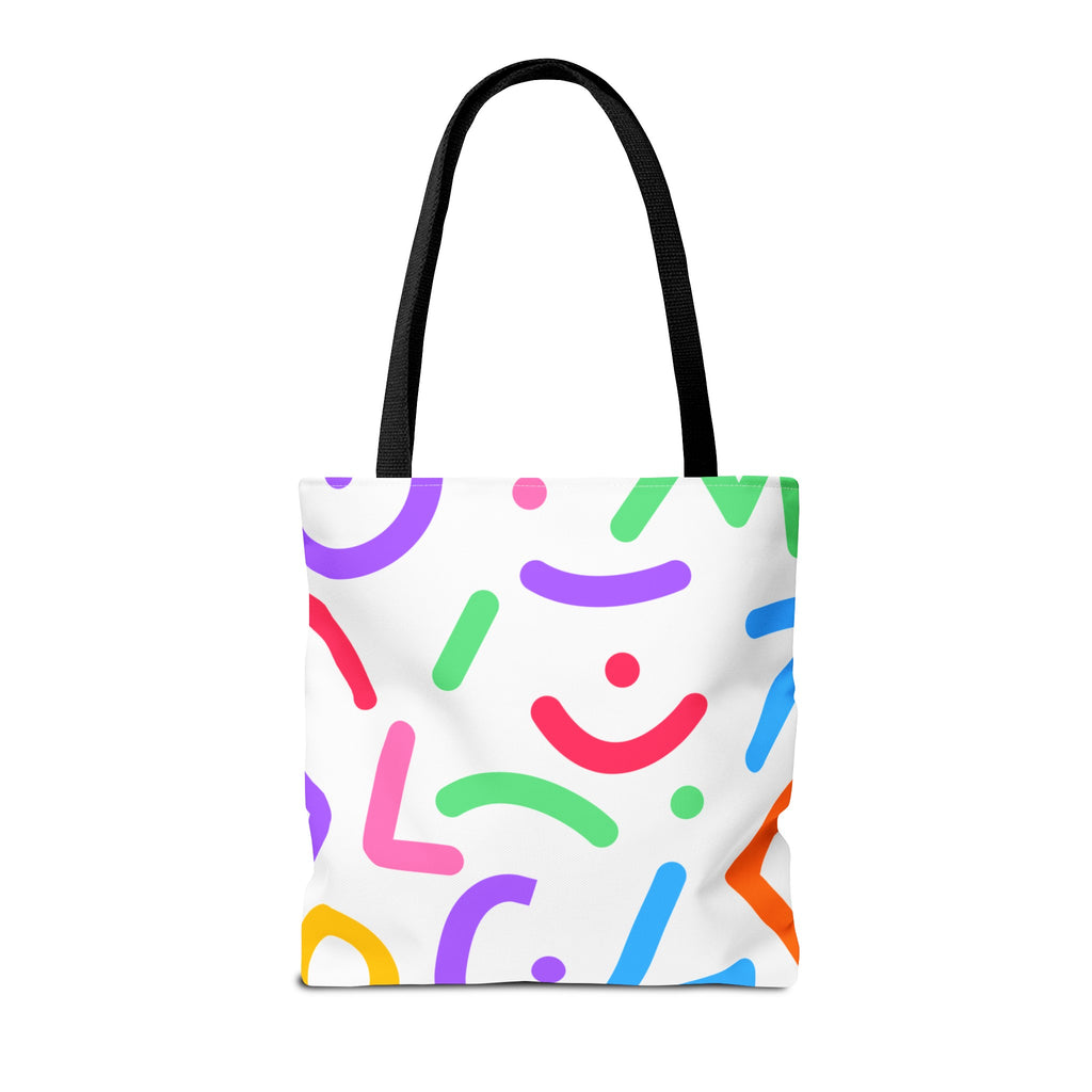 Colorful Doodle Shapes Tote Bag