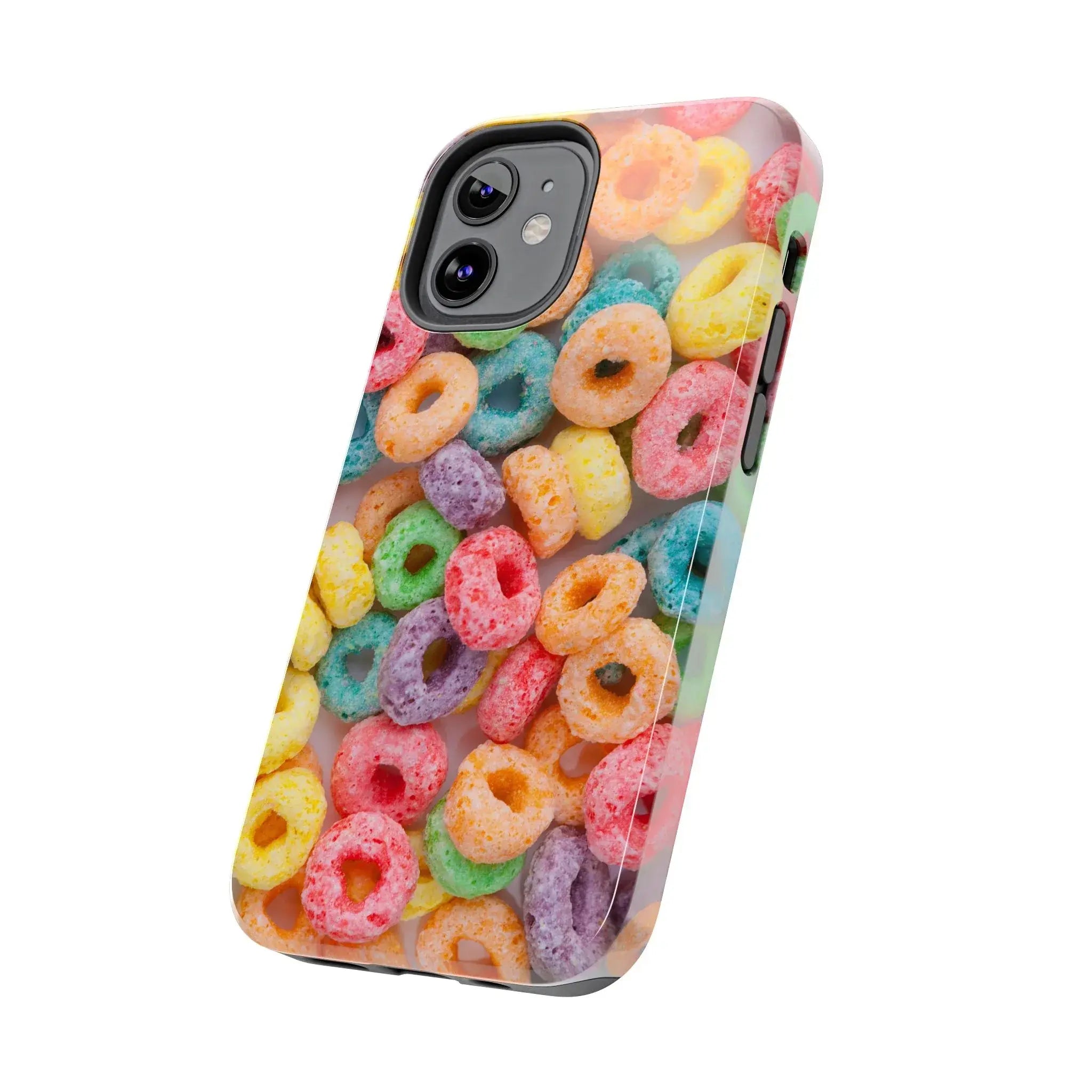 Morning Cereal Loops Phone Case (Apple & Android) - Pink Sweetheart