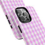 Pink Gingham Phone Case (Apple & Android) - Pink Sweetheart
