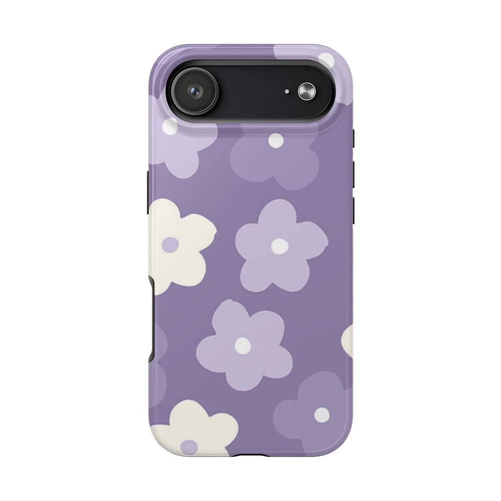 Pastel Purple Flowers Phone Case (Apple & Android) - Pink Sweetheart