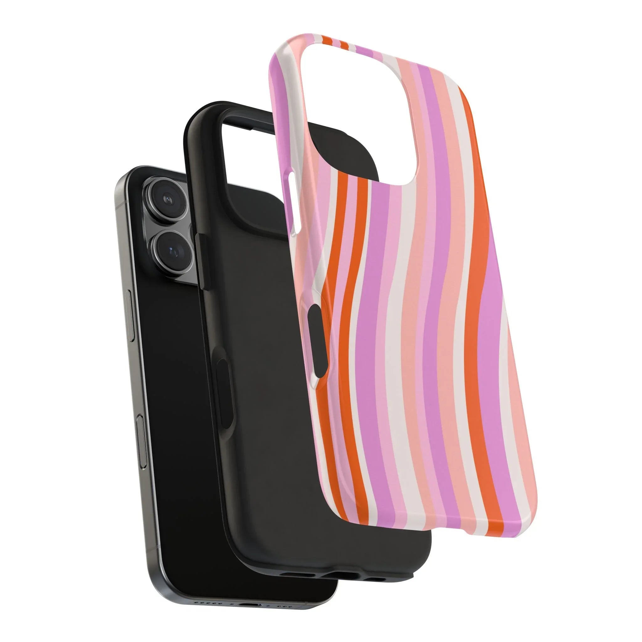 Wave Nostalgia Phone Case (Apple & Android) - Pink Sweetheart