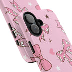 Pretty Pink Bows Phone Case (Apple & Android) - Pink Sweetheart