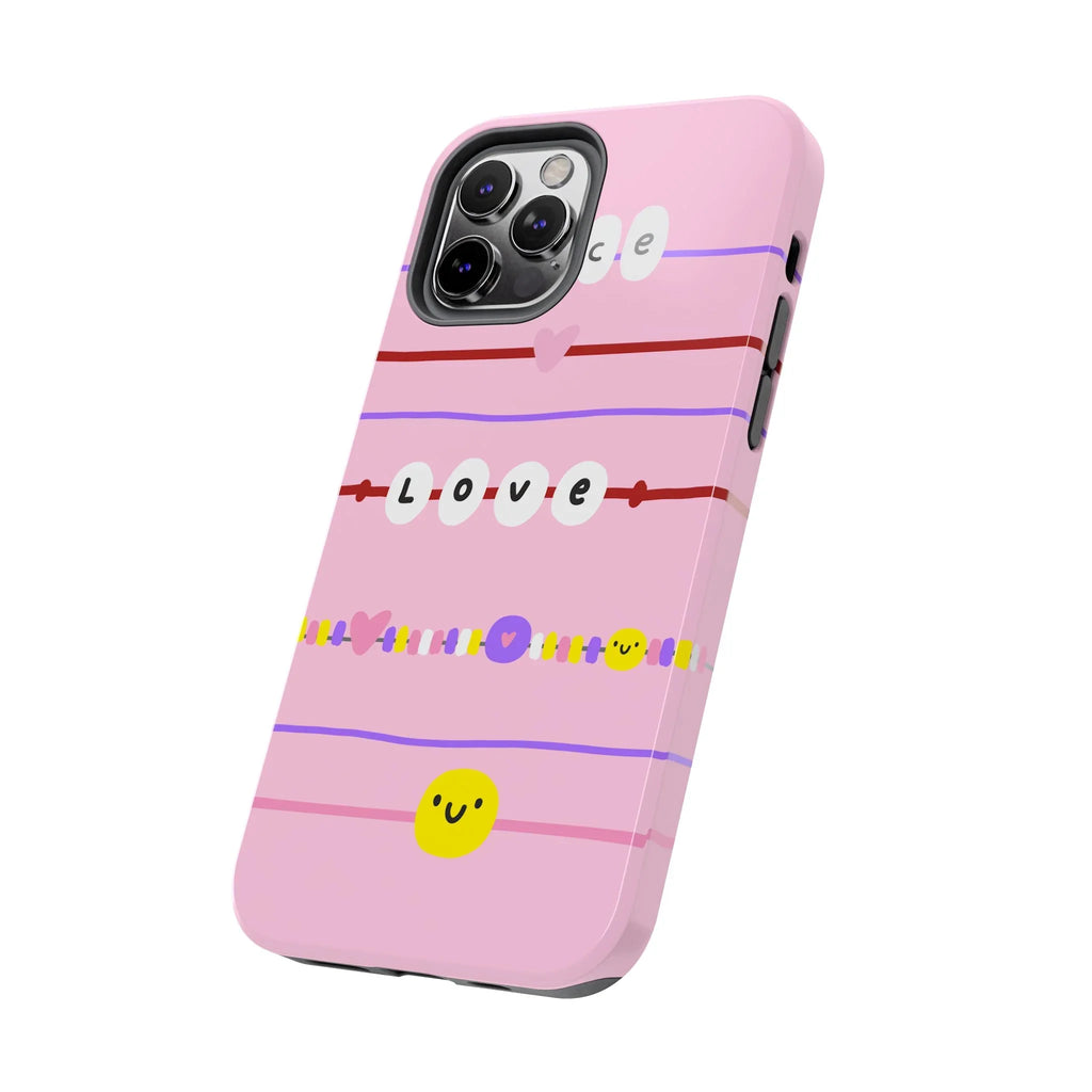 Bestie Bracelets Phone Case (Apple & Android) - Pink Sweetheart
