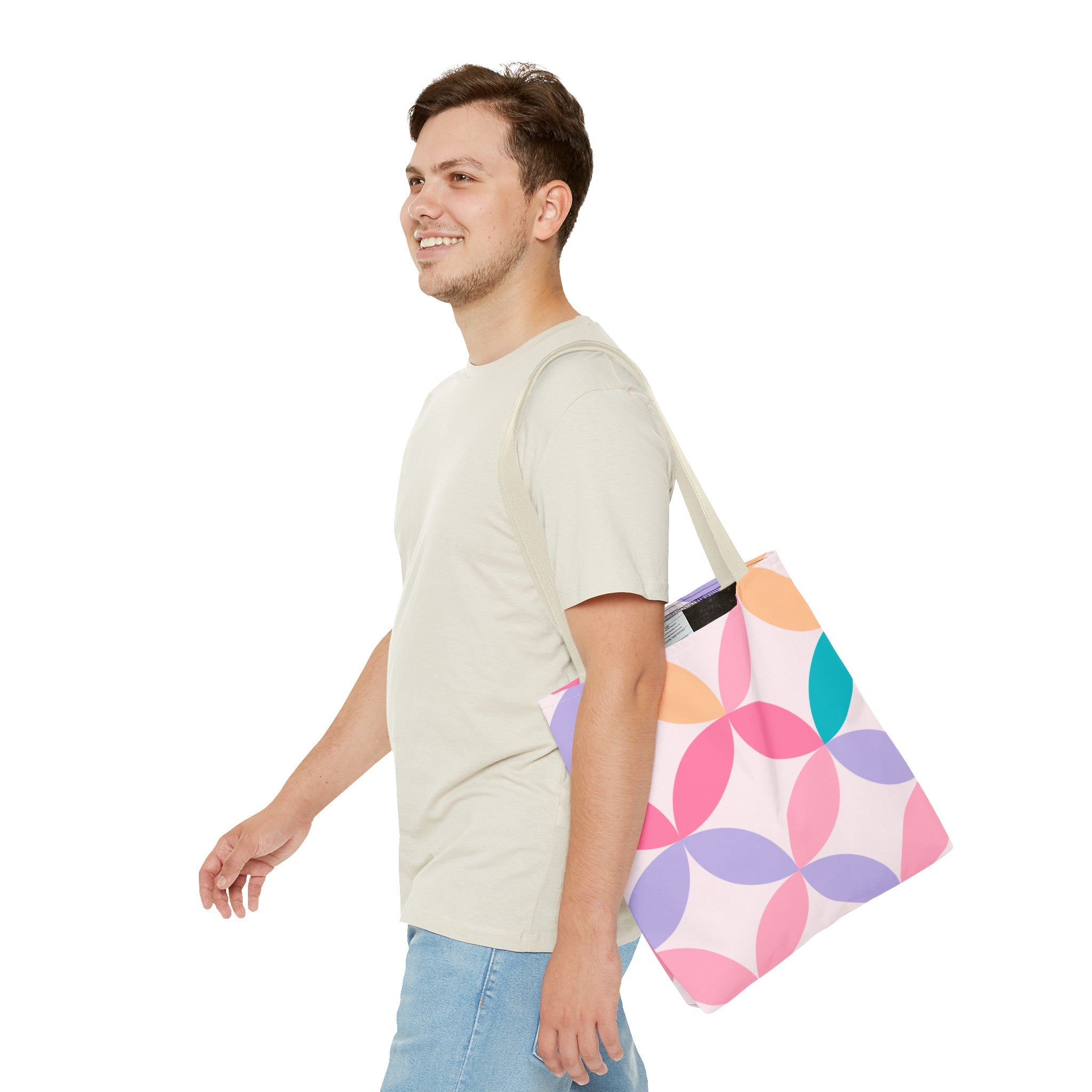 Pastel Geometric Tote Bag