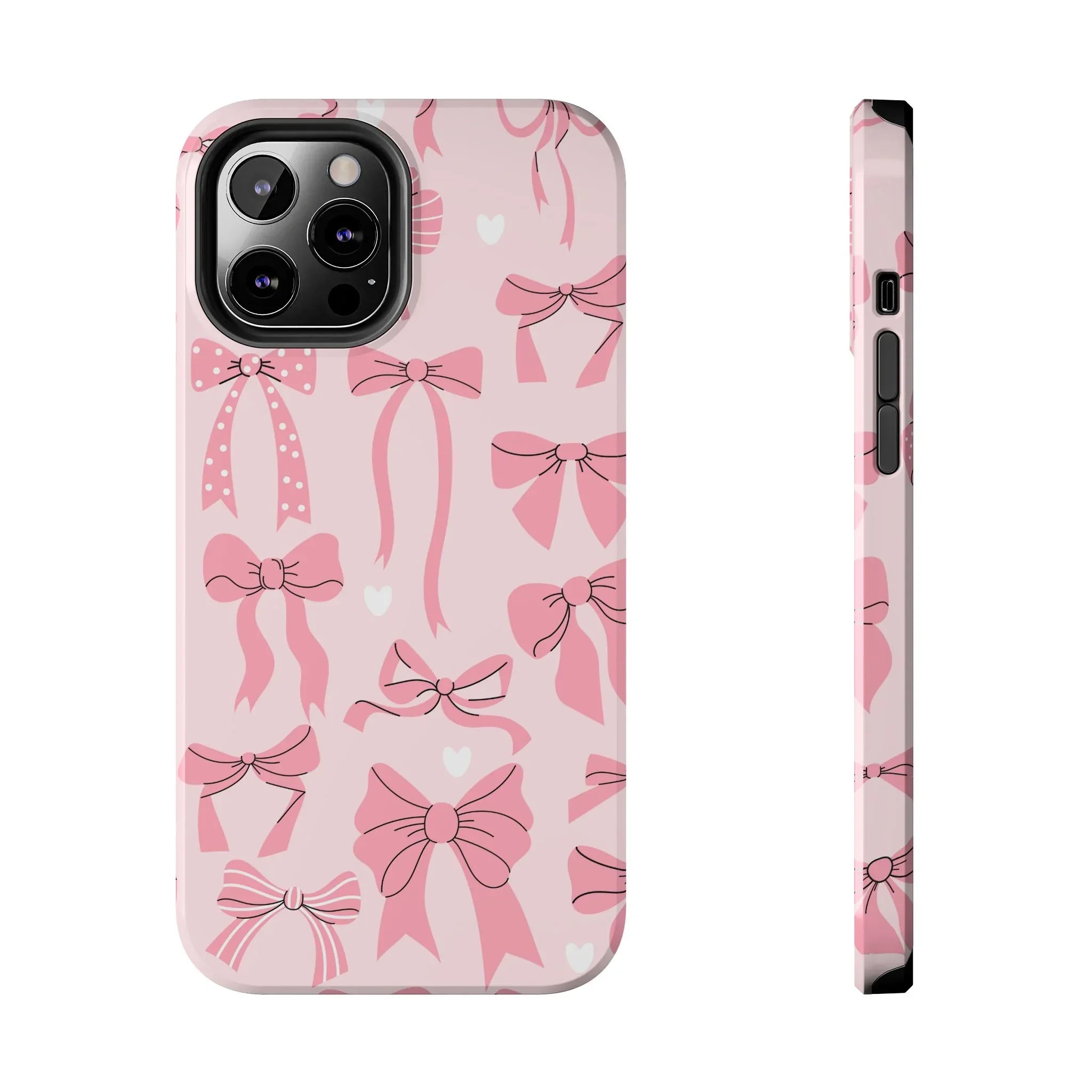 Pink Bow Ribbons Phone Case (Apple & Android) - Pink Sweetheart