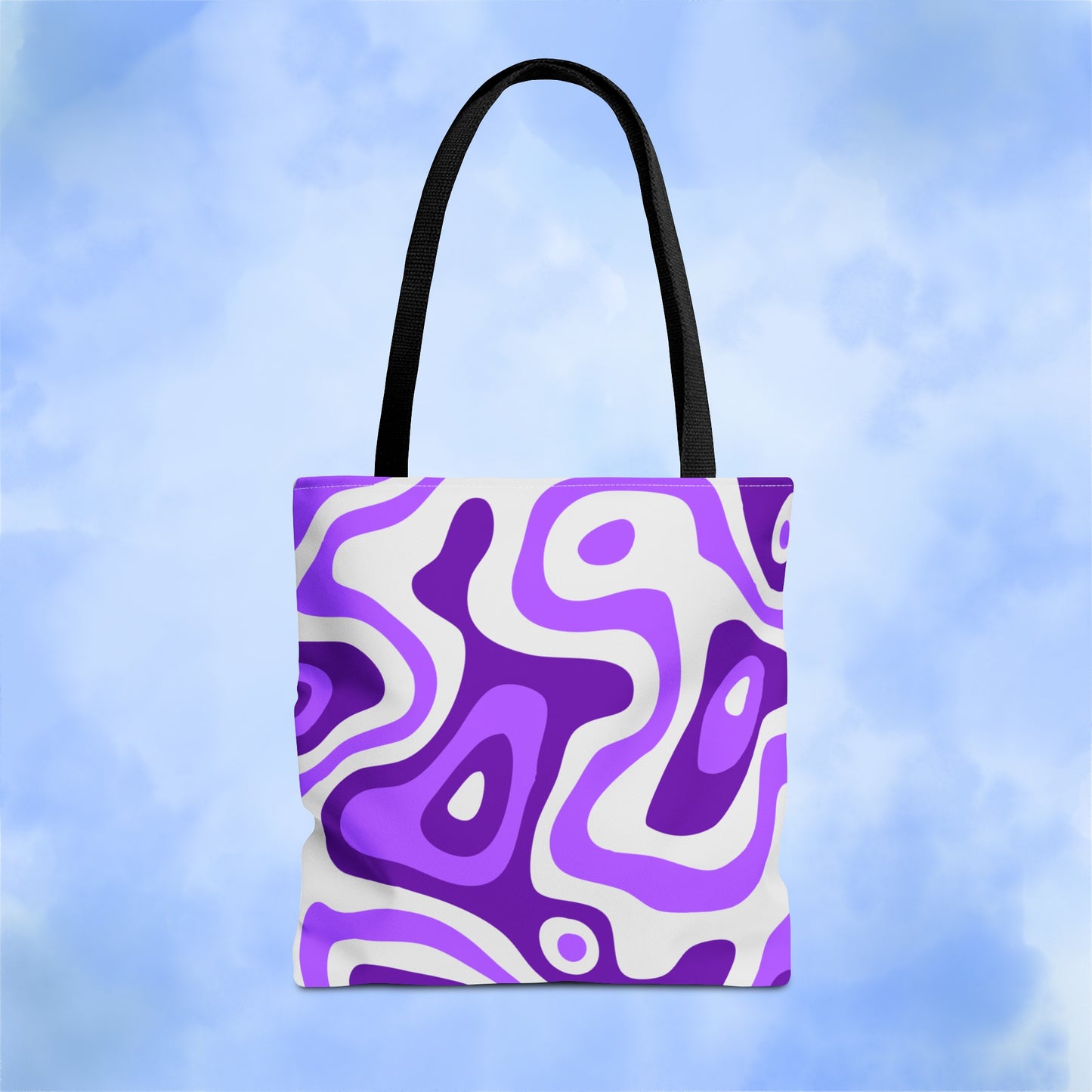 Groovy Purple Lava Tote Bag