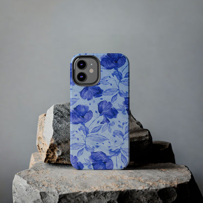 Blue Floral Pattern Phone Case