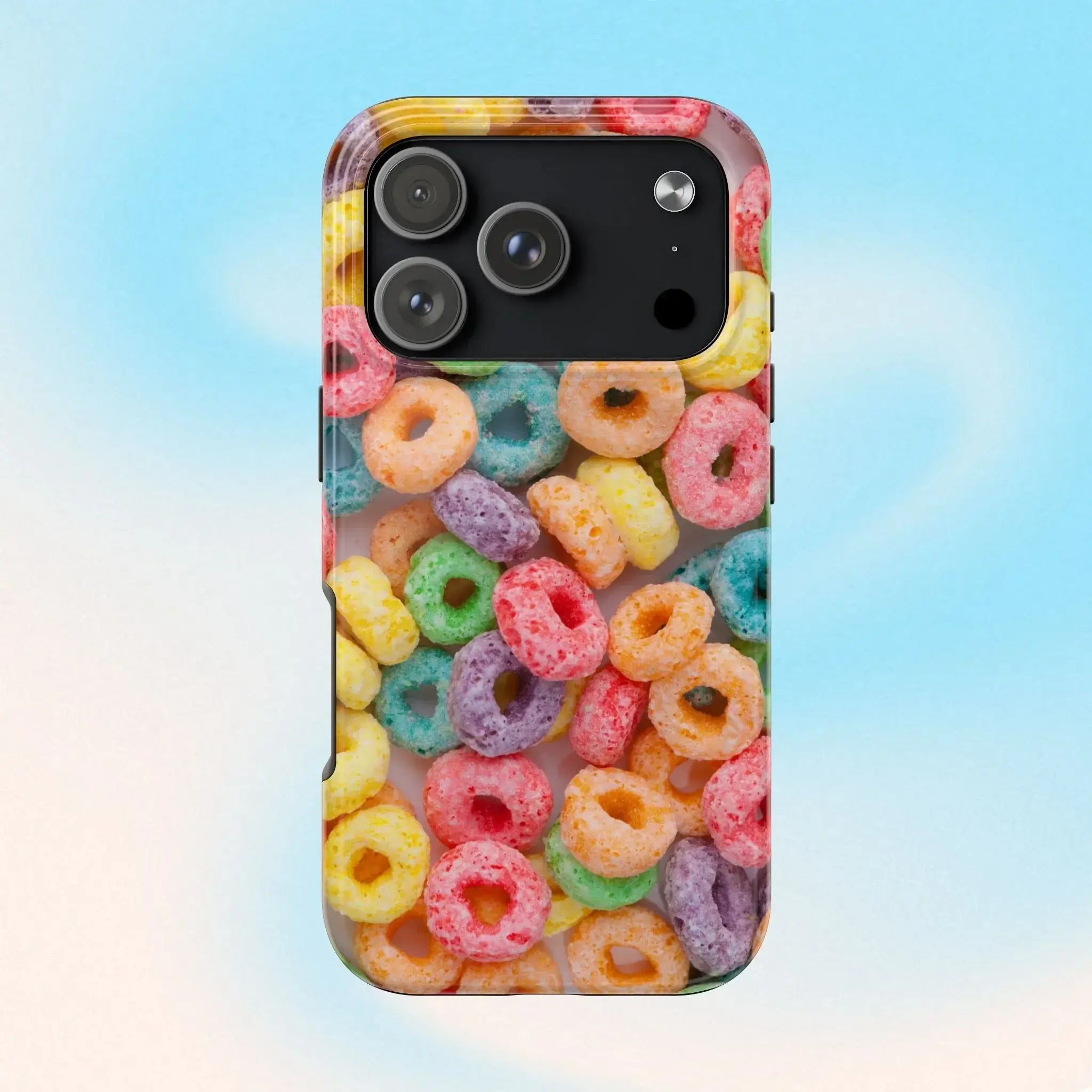 Morning Cereal Loops Phone Case (Apple & Android) - Pink Sweetheart
