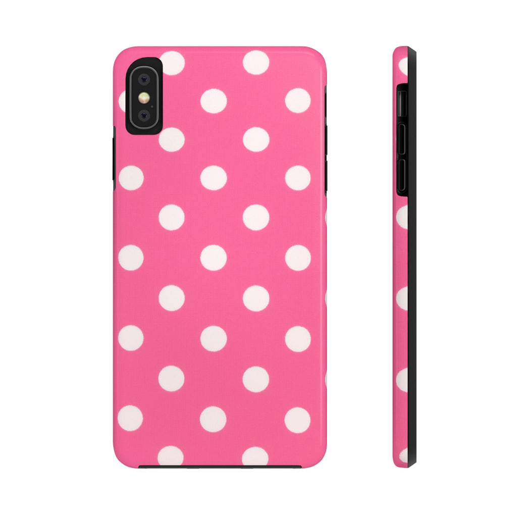 Pink Polka Dot Phone Case (Apple & Android)