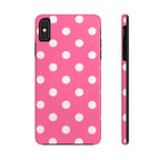 Pink Polka Dot Phone Case (Apple & Android)