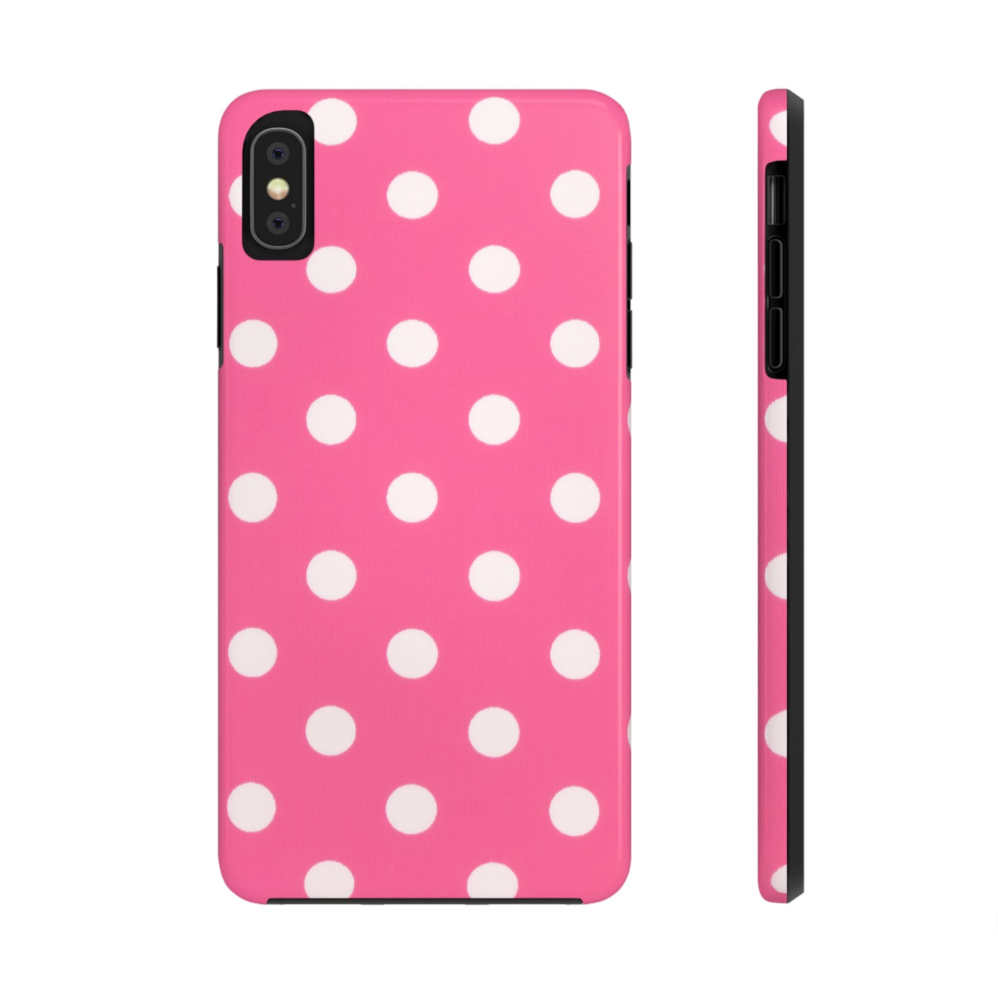 Pink Polka Dot Phone Case (Apple & Android)